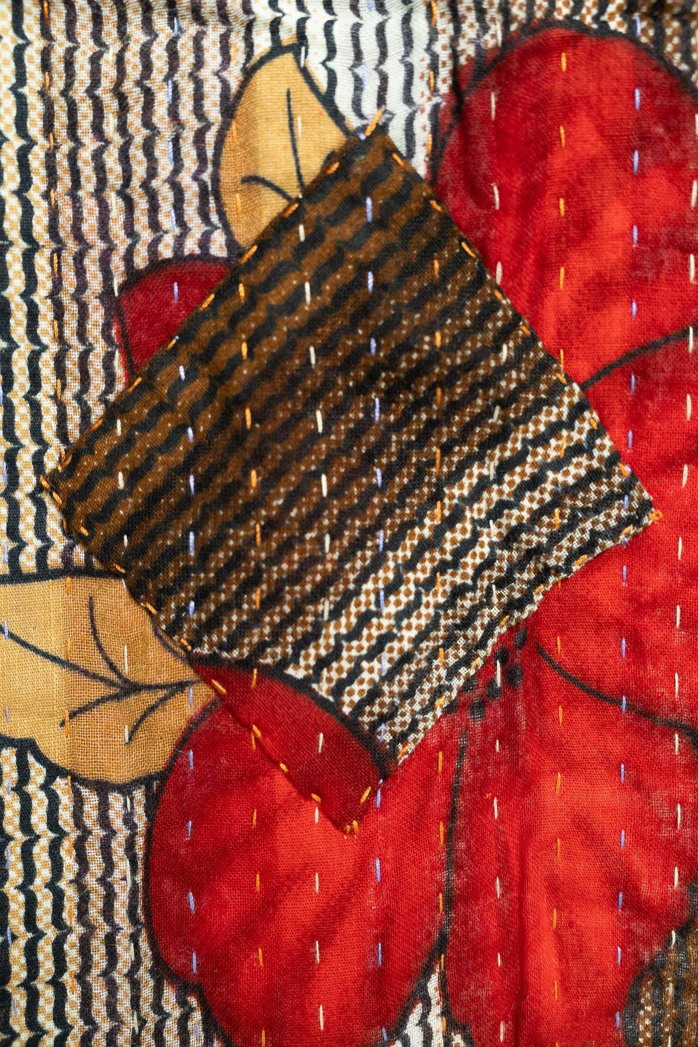 Solace Kantha Throw Blanket
