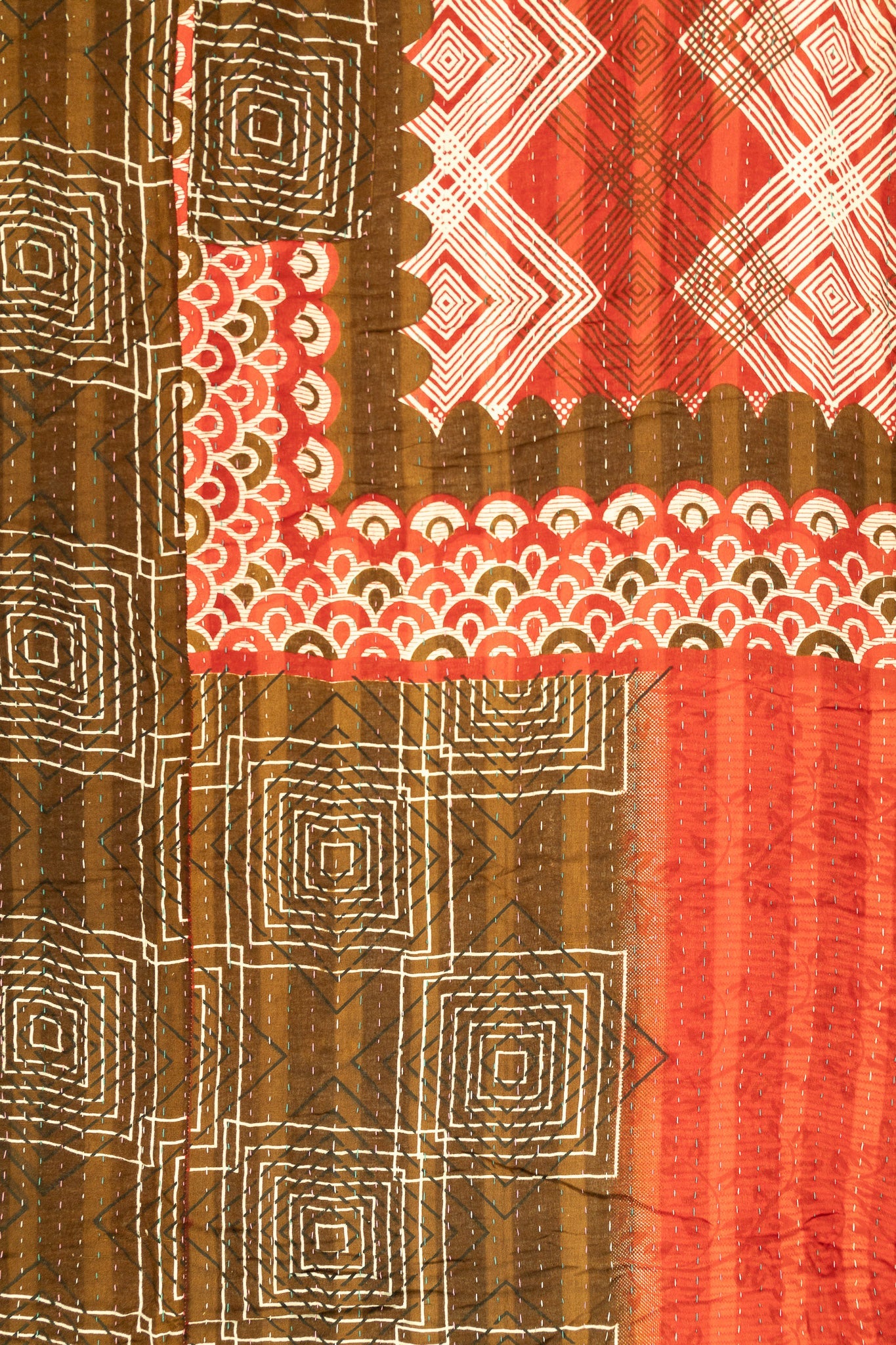 Spring Large Kantha Throw