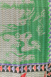 Spring Kantha Throw Blanket