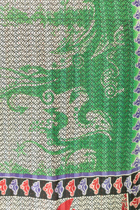 Spring Kantha Throw Blanket
