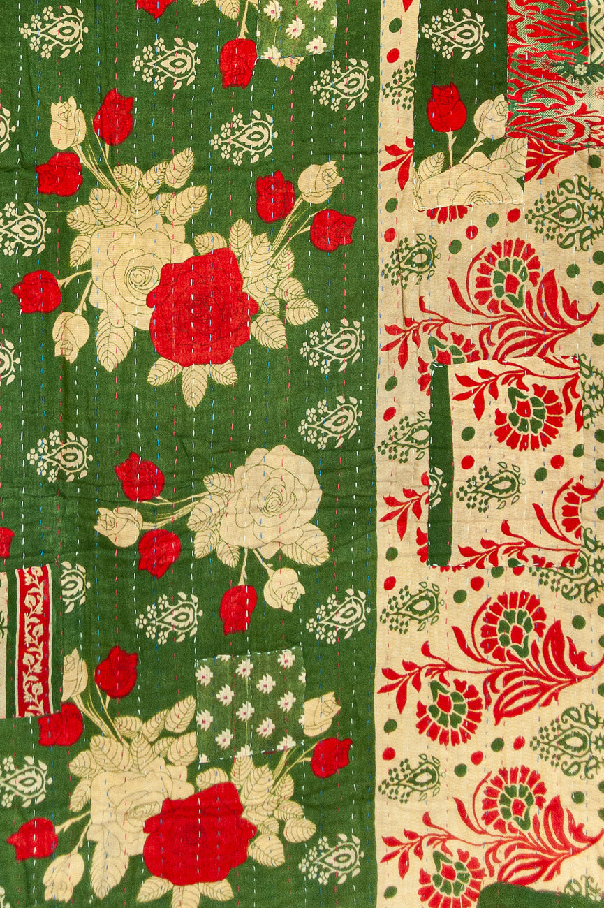 Spruce Kantha Christmas Throw