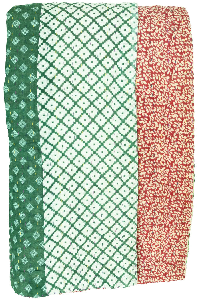 Starlight Kantha Throw Blanket