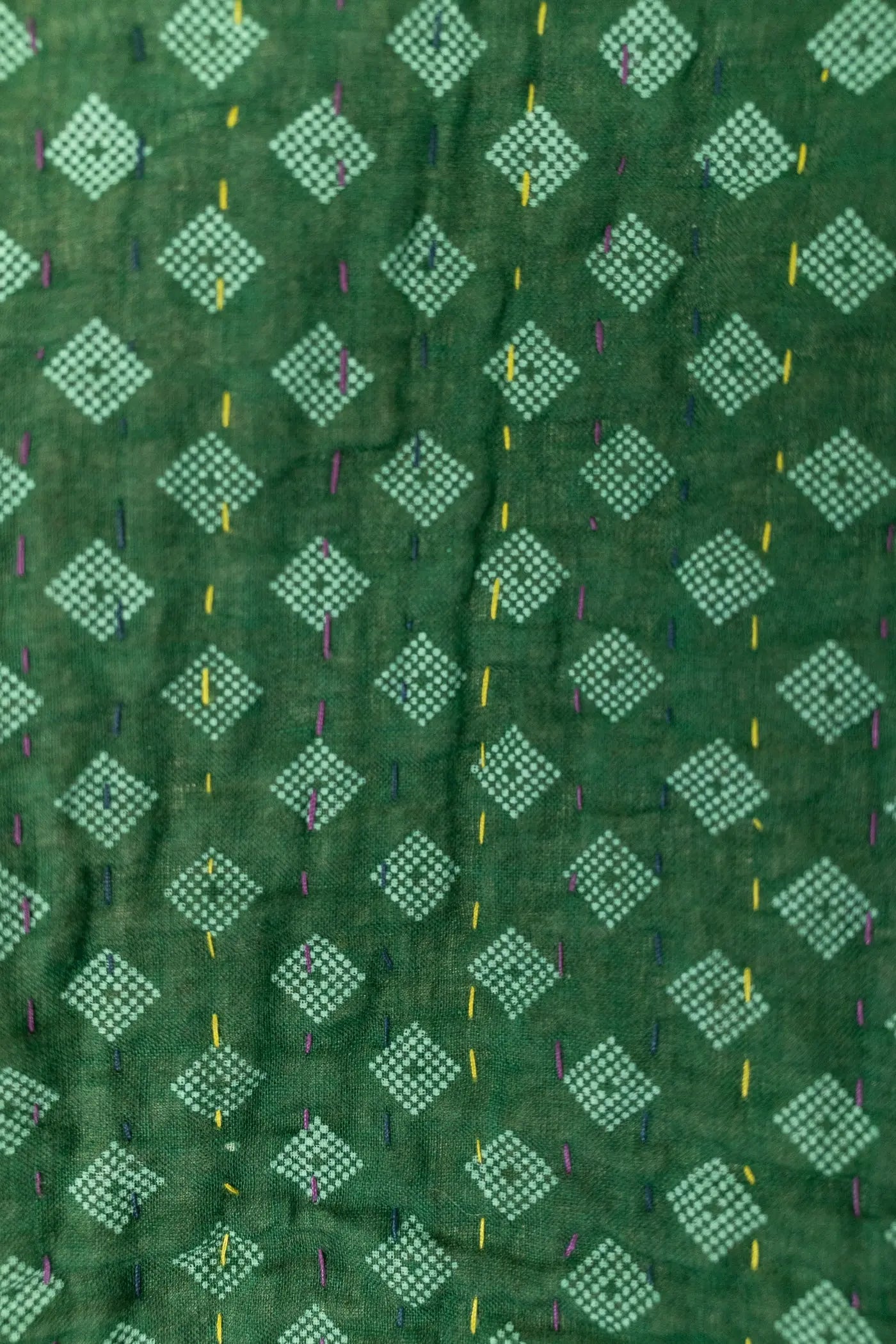 Starlight Kantha Throw Blanket