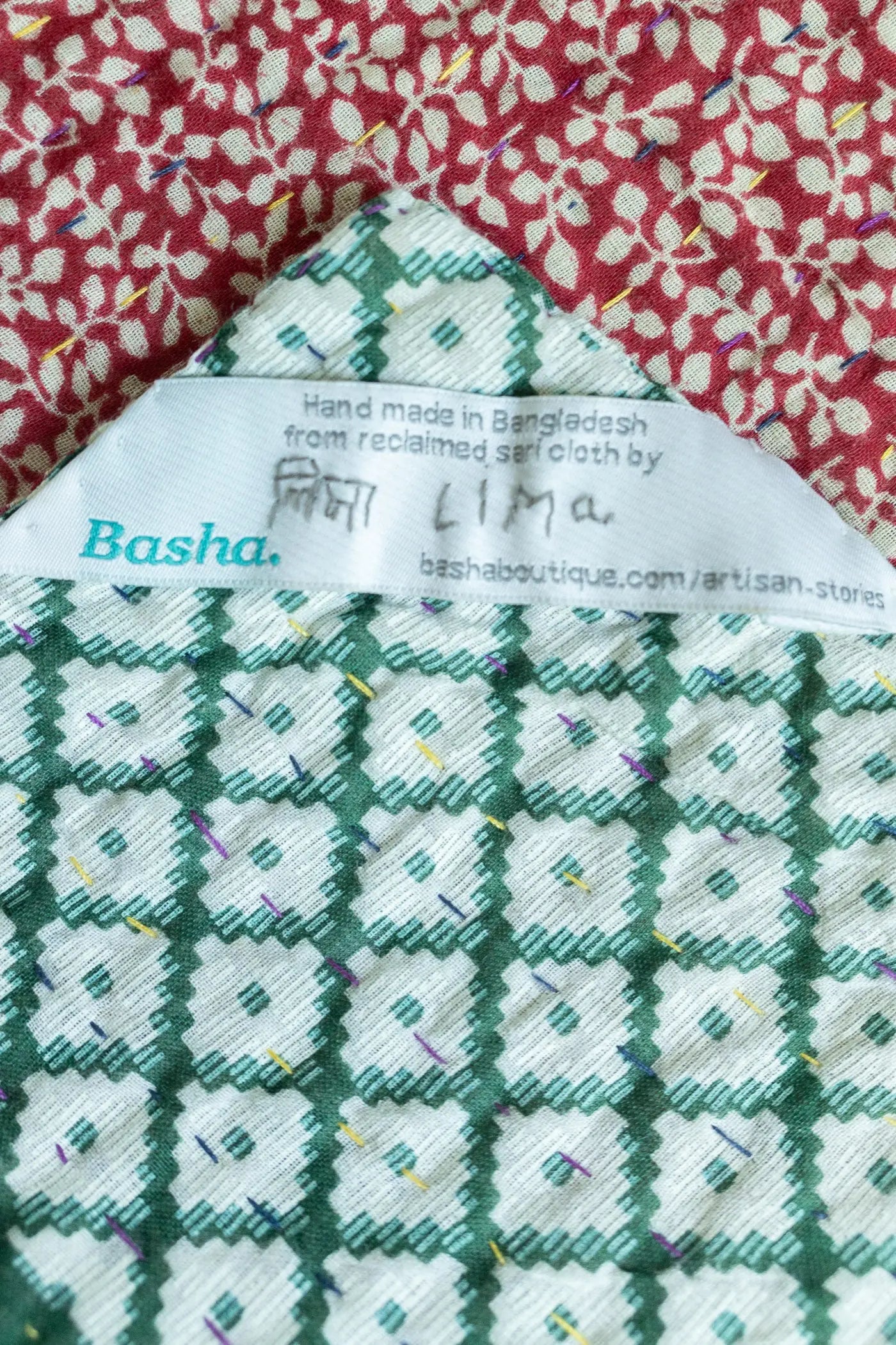 Starlight Kantha Throw Blanket