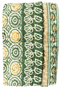 Starlight Kantha Throw Blanket