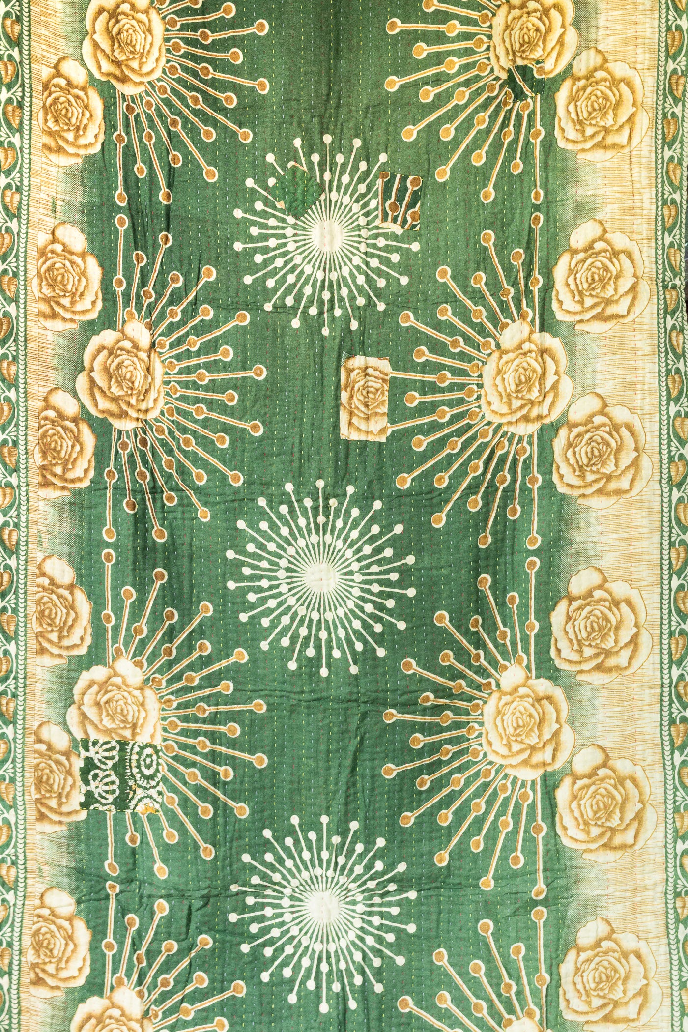Starlight Kantha Throw Blanket