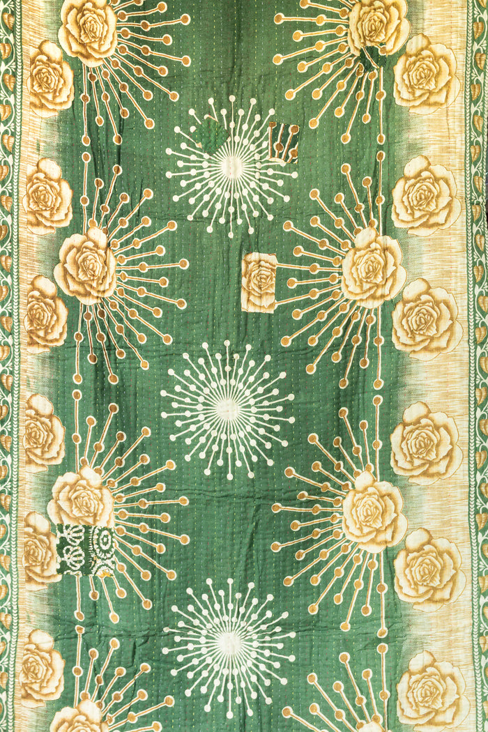 Starlight Kantha Throw Blanket