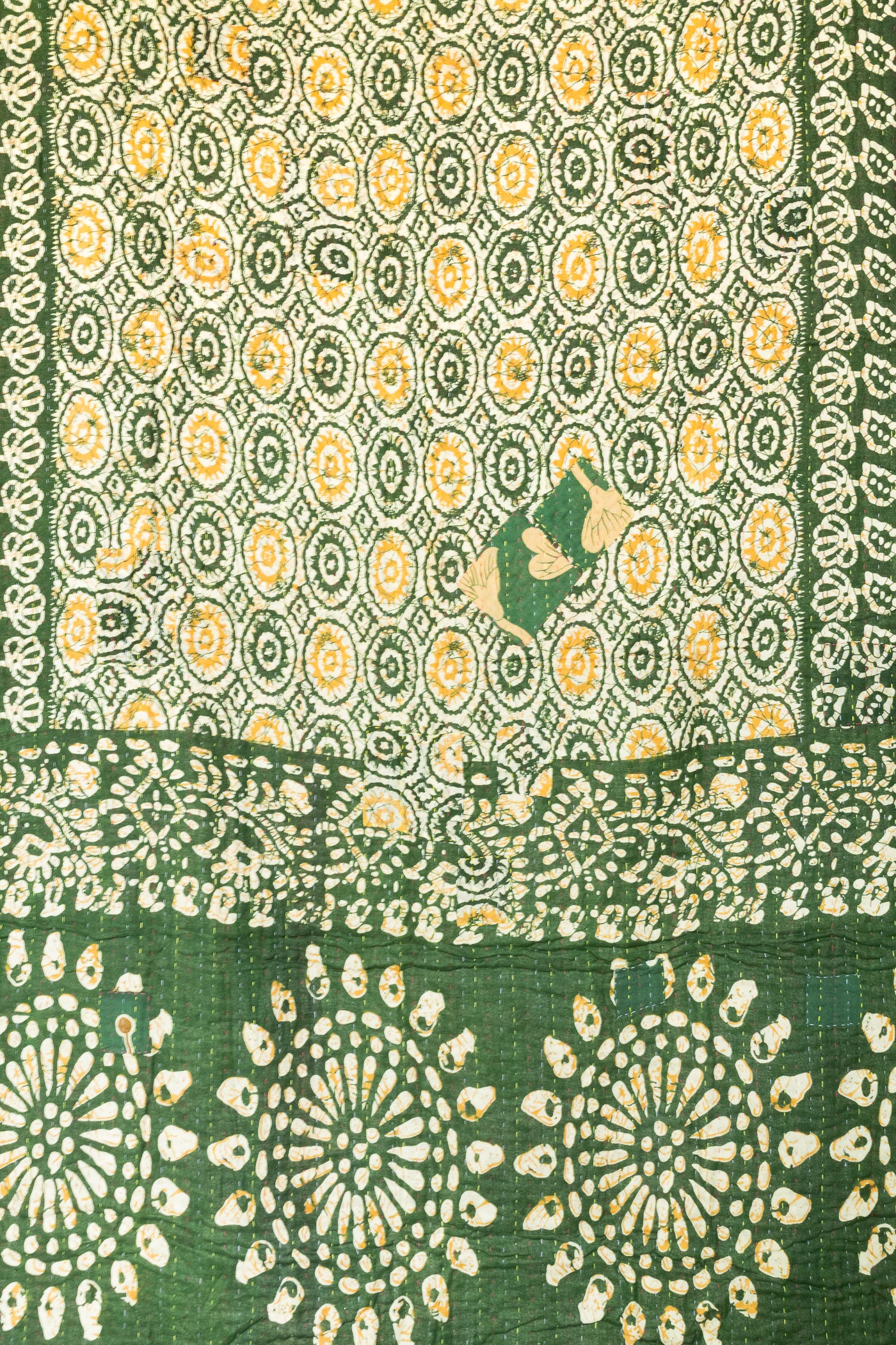 Starlight Kantha Throw Blanket