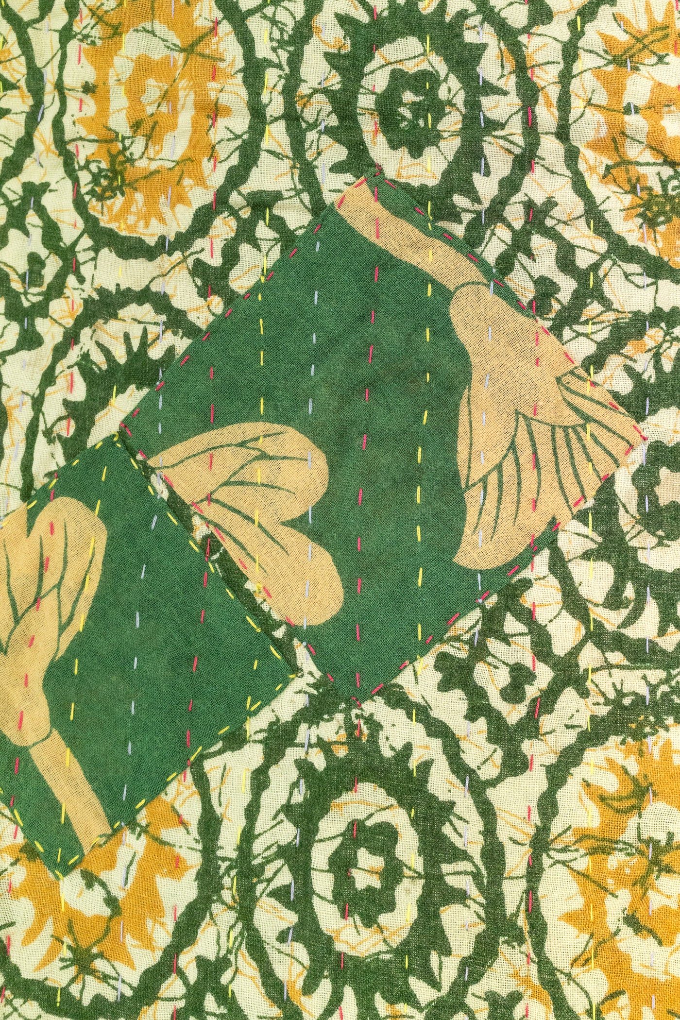 Starlight Kantha Throw
