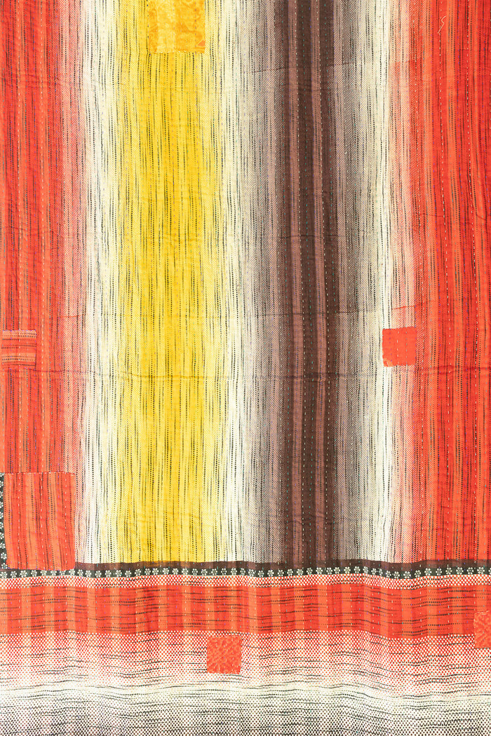 Kantha Throw Bed Quilt