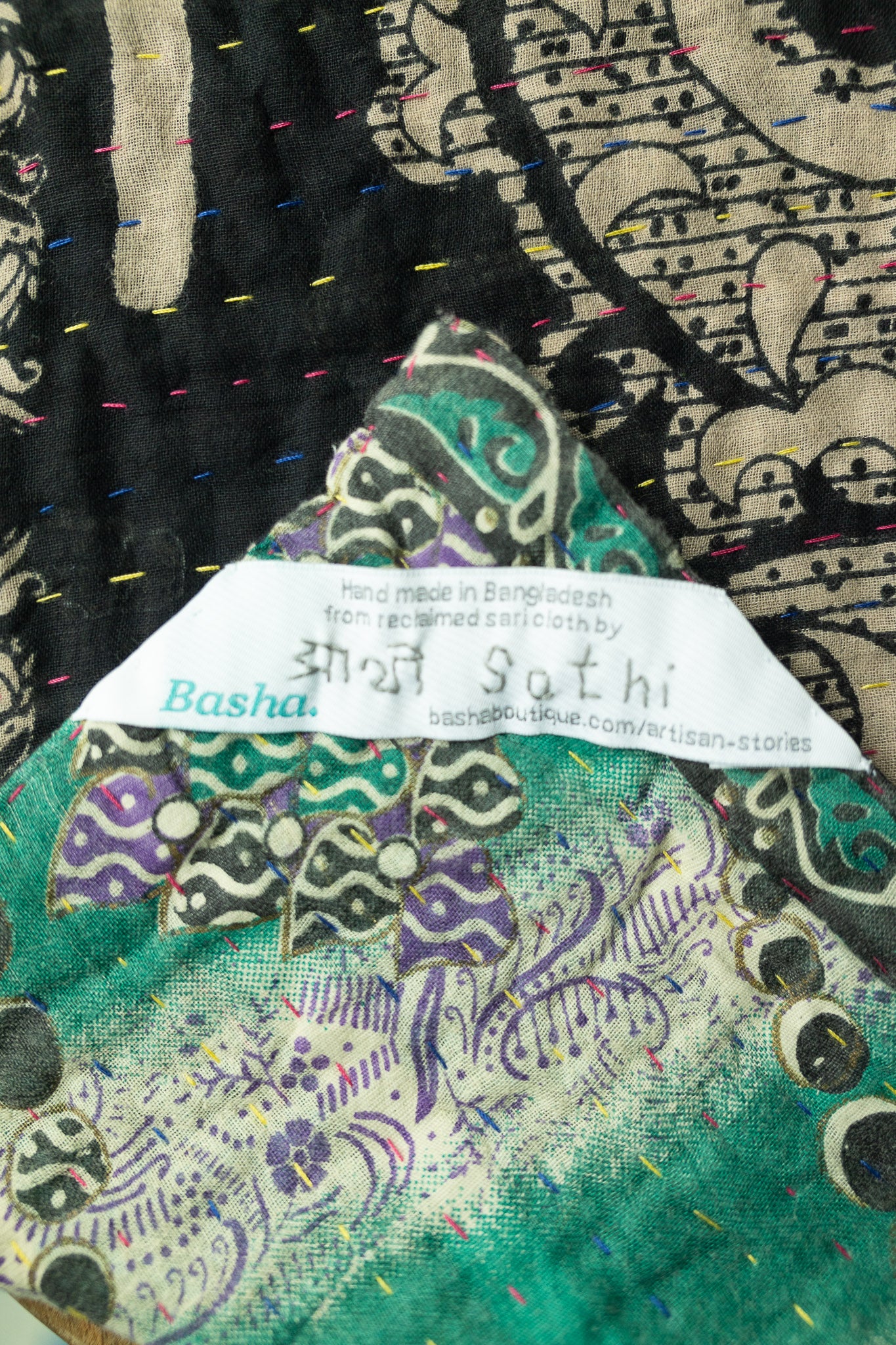 Stillwater Kantha Throw