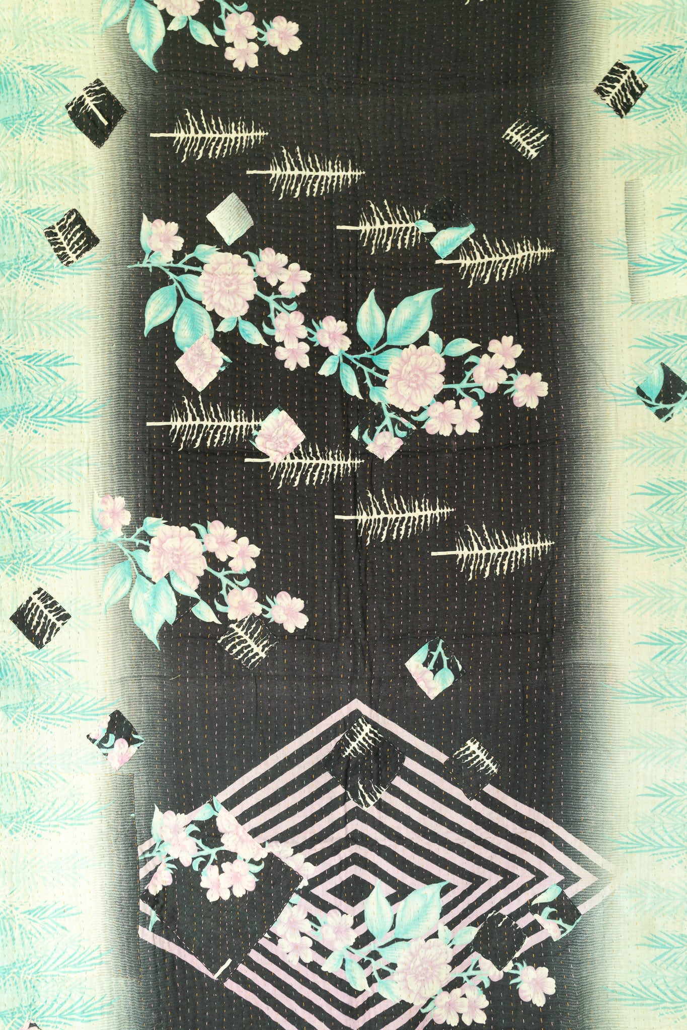 Stillwater Kantha Throw Blanket