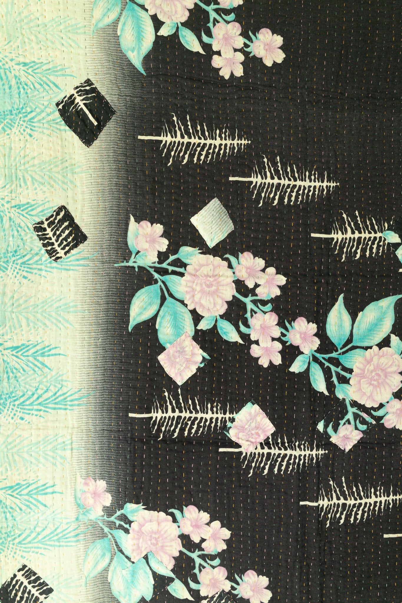 Stillwater Kantha Throw Blanket