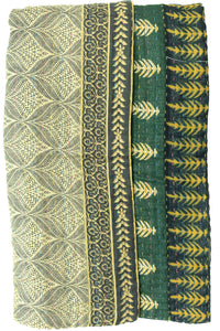 Kantha Throw Bed Quilt