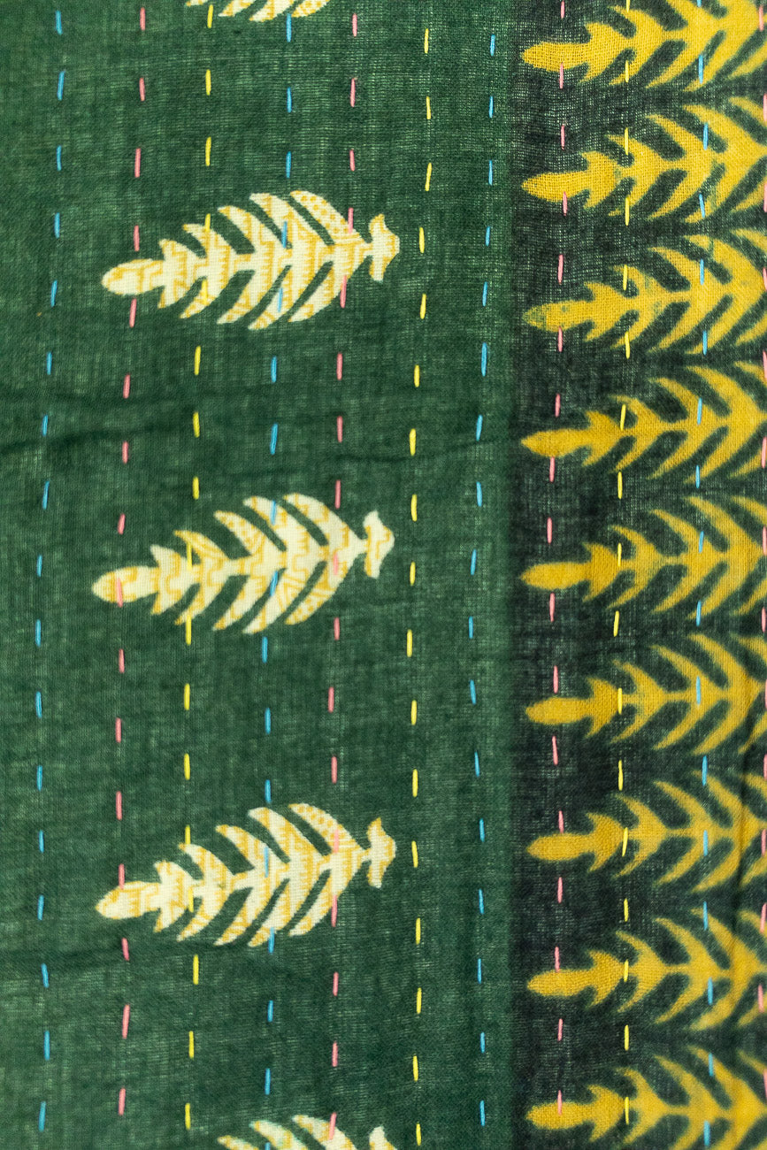 Strength Kantha Throw