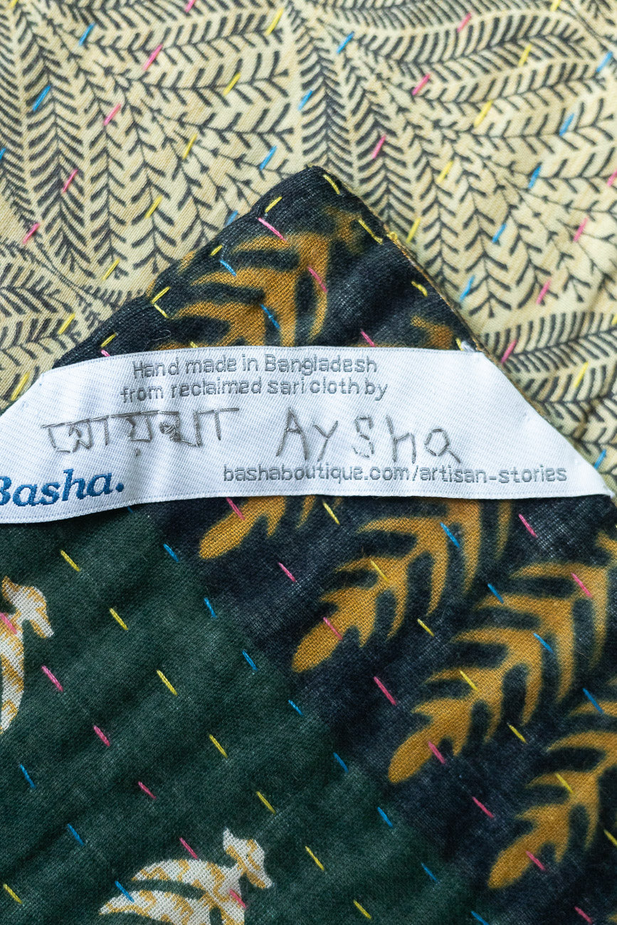 Strength Kantha Throw