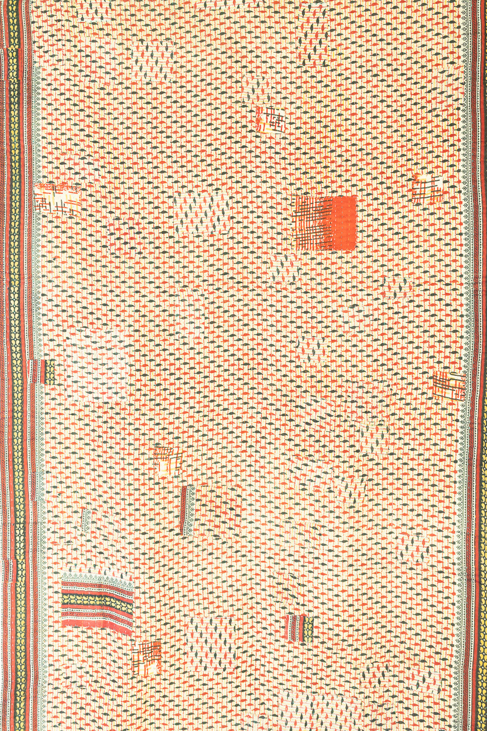 Kantha Throw Bed Quilt