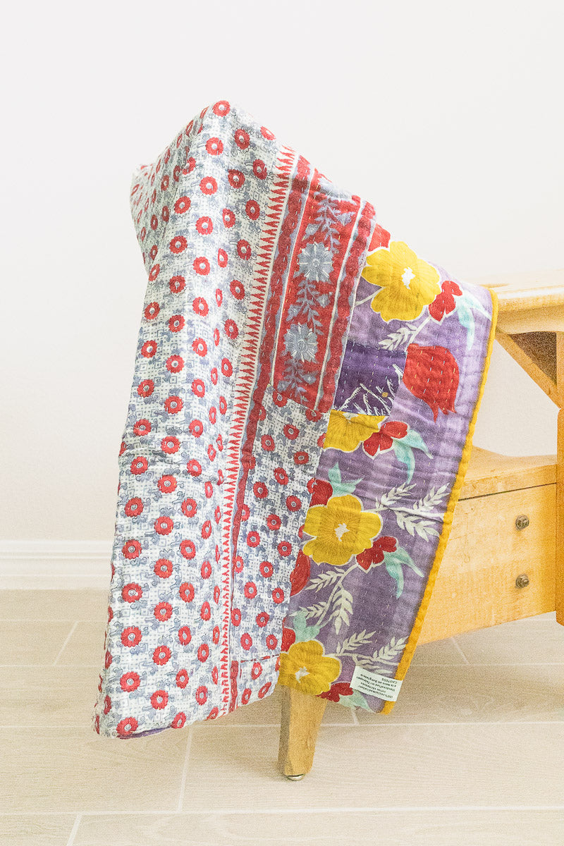 Sugar No. 4 Kantha Baby Blanket