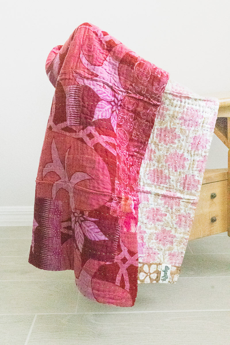 dignify Kantha Baby Blanket Quilt
