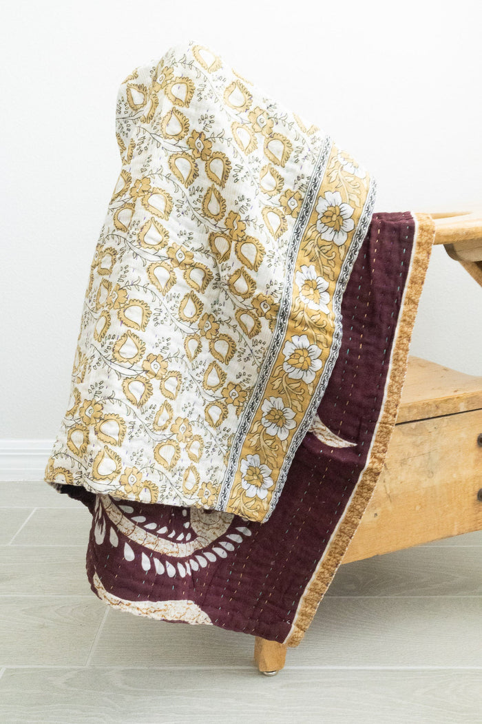 dignify Kantha Baby Blanket Quilt