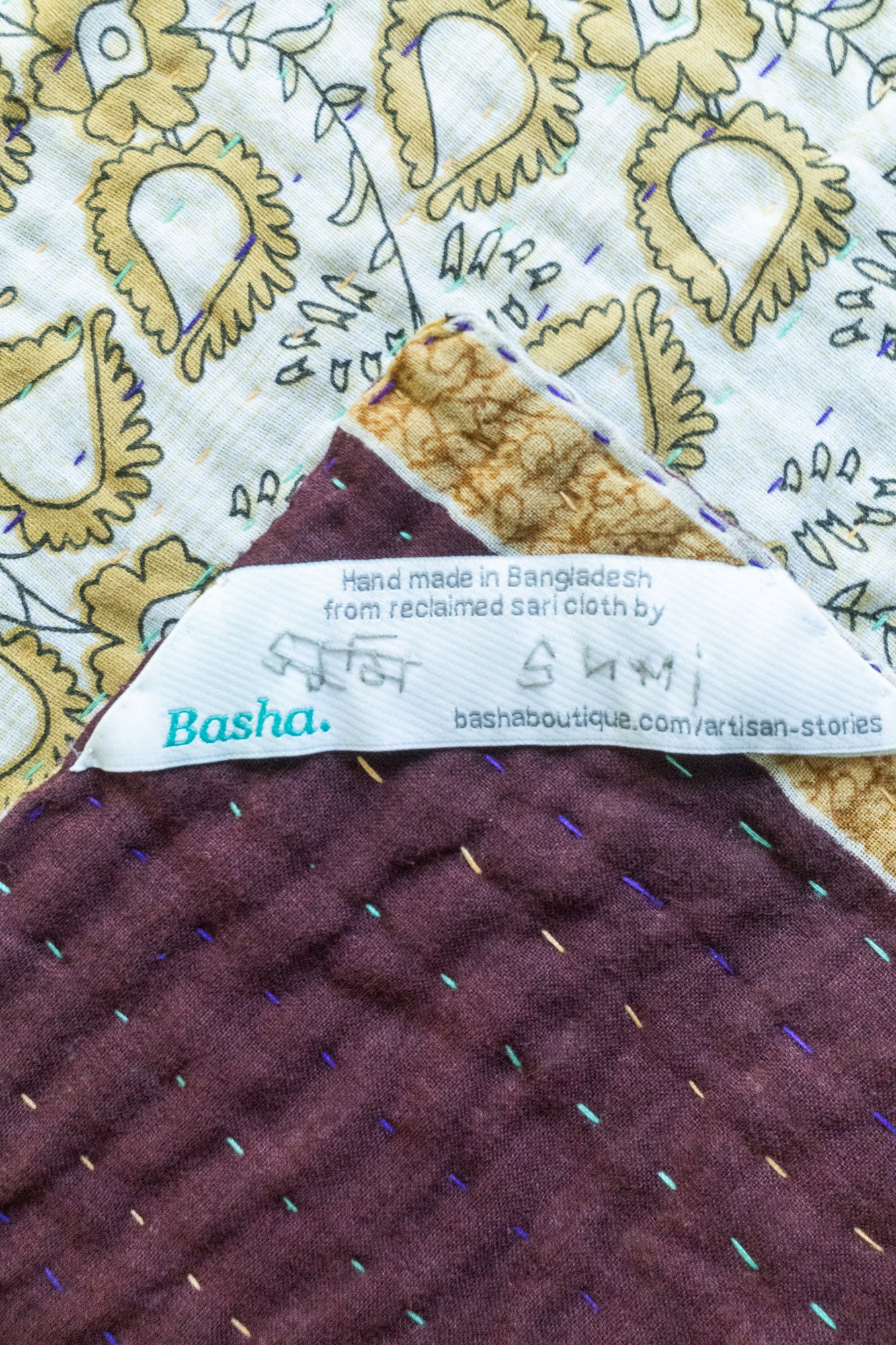 Sugar No. 7 Kantha Baby Blanket