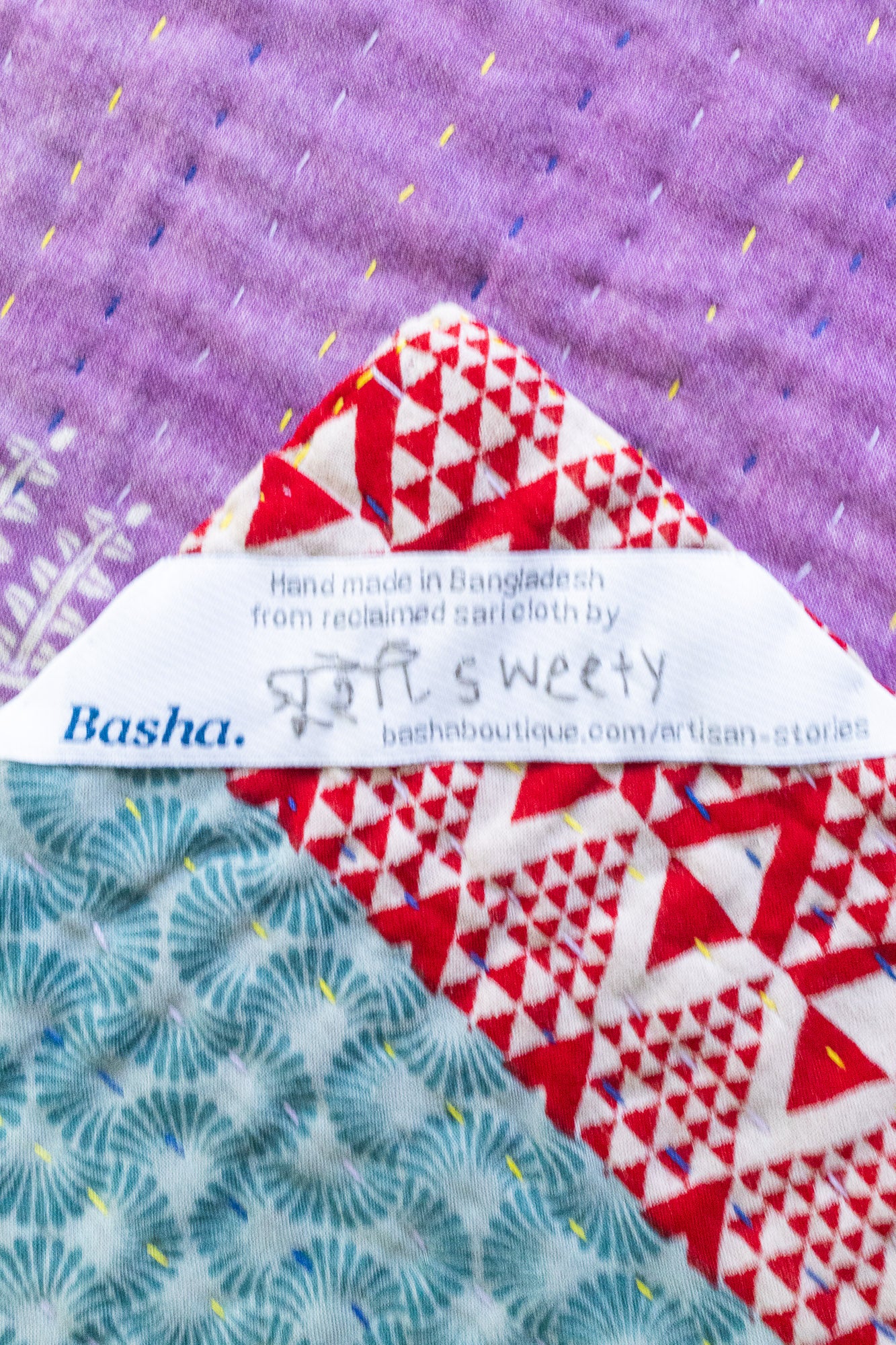 Sugar No. 8 Kantha Baby Blanket