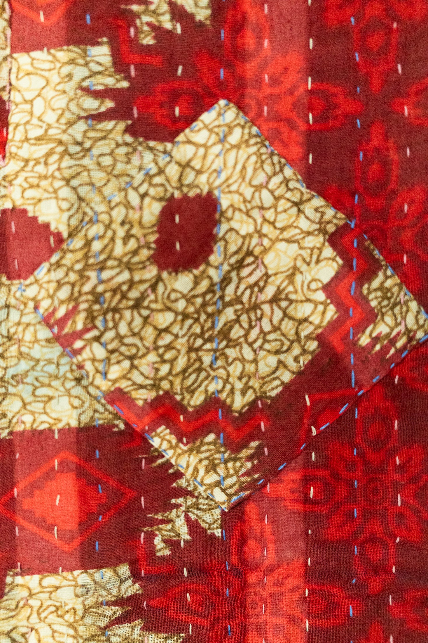 Sugarplum Holiday Kantha Blanket
