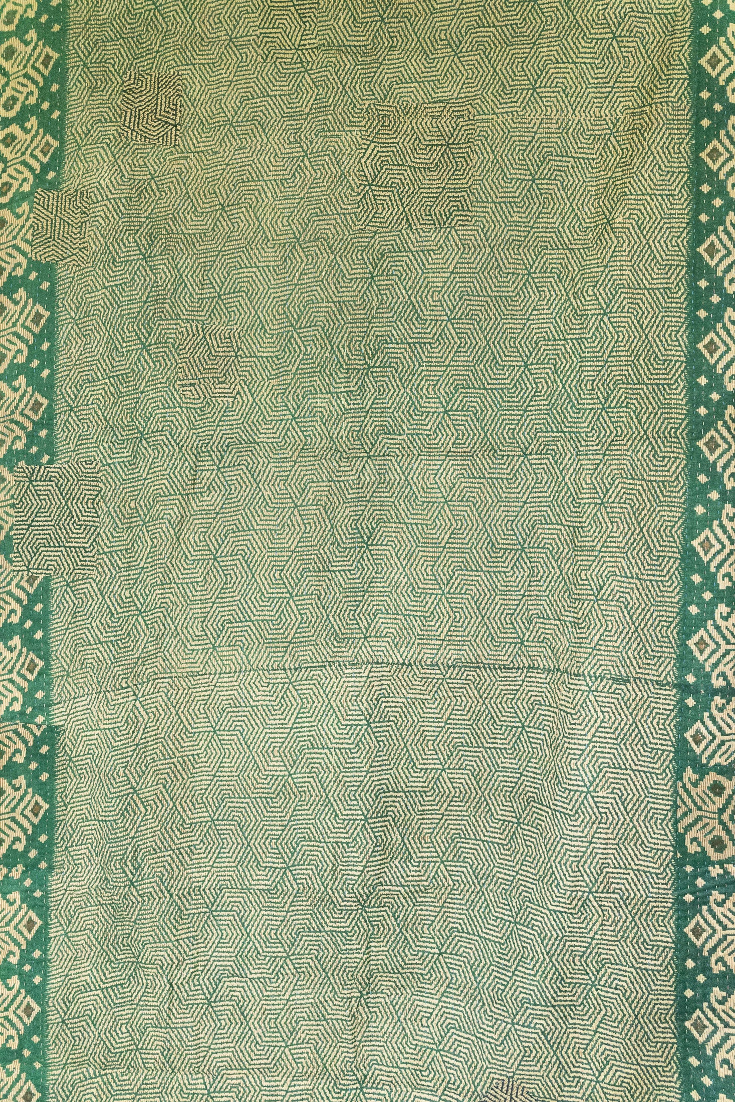Sugarplum Holiday Kantha Blanket