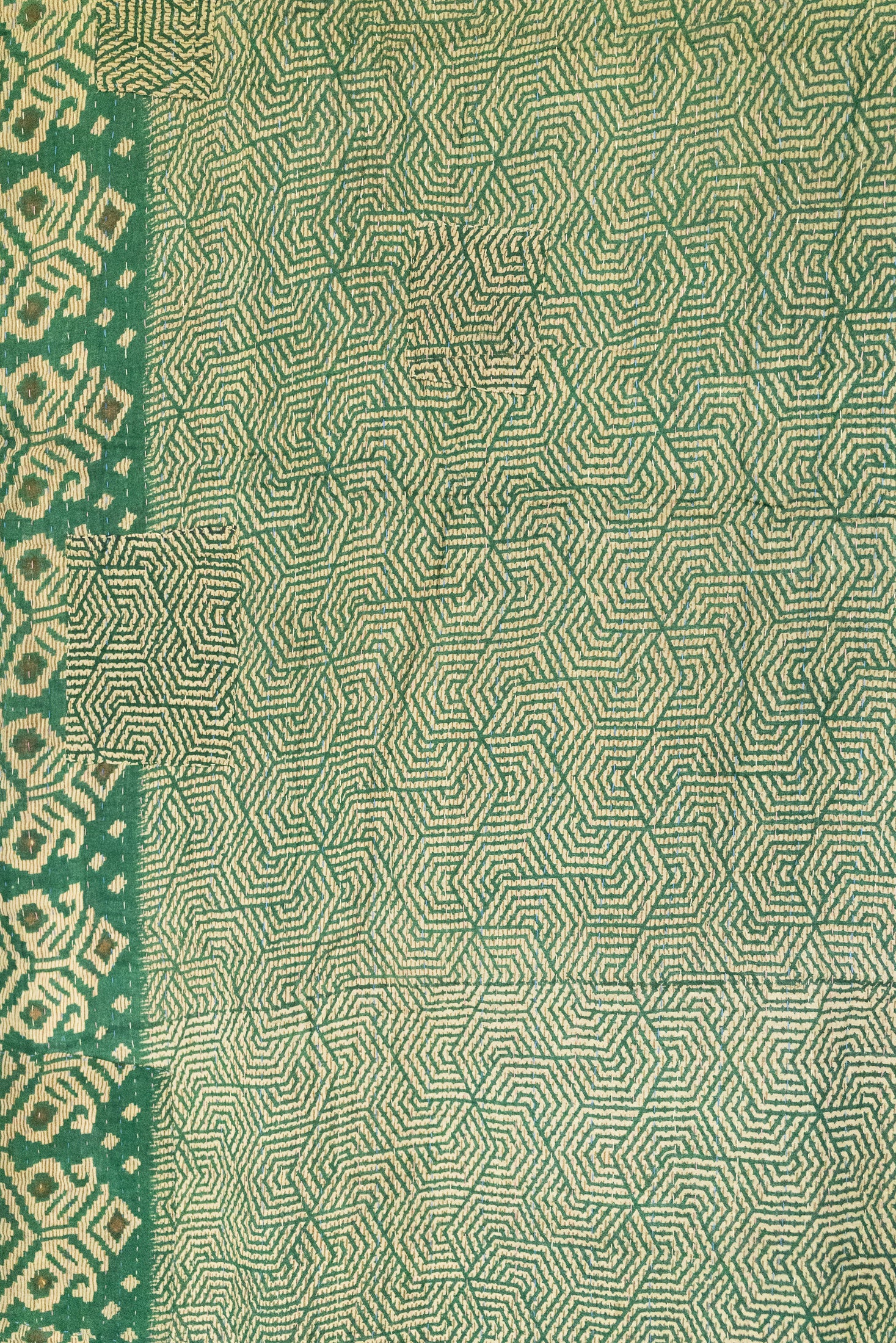 Sugarplum Holiday Kantha Blanket