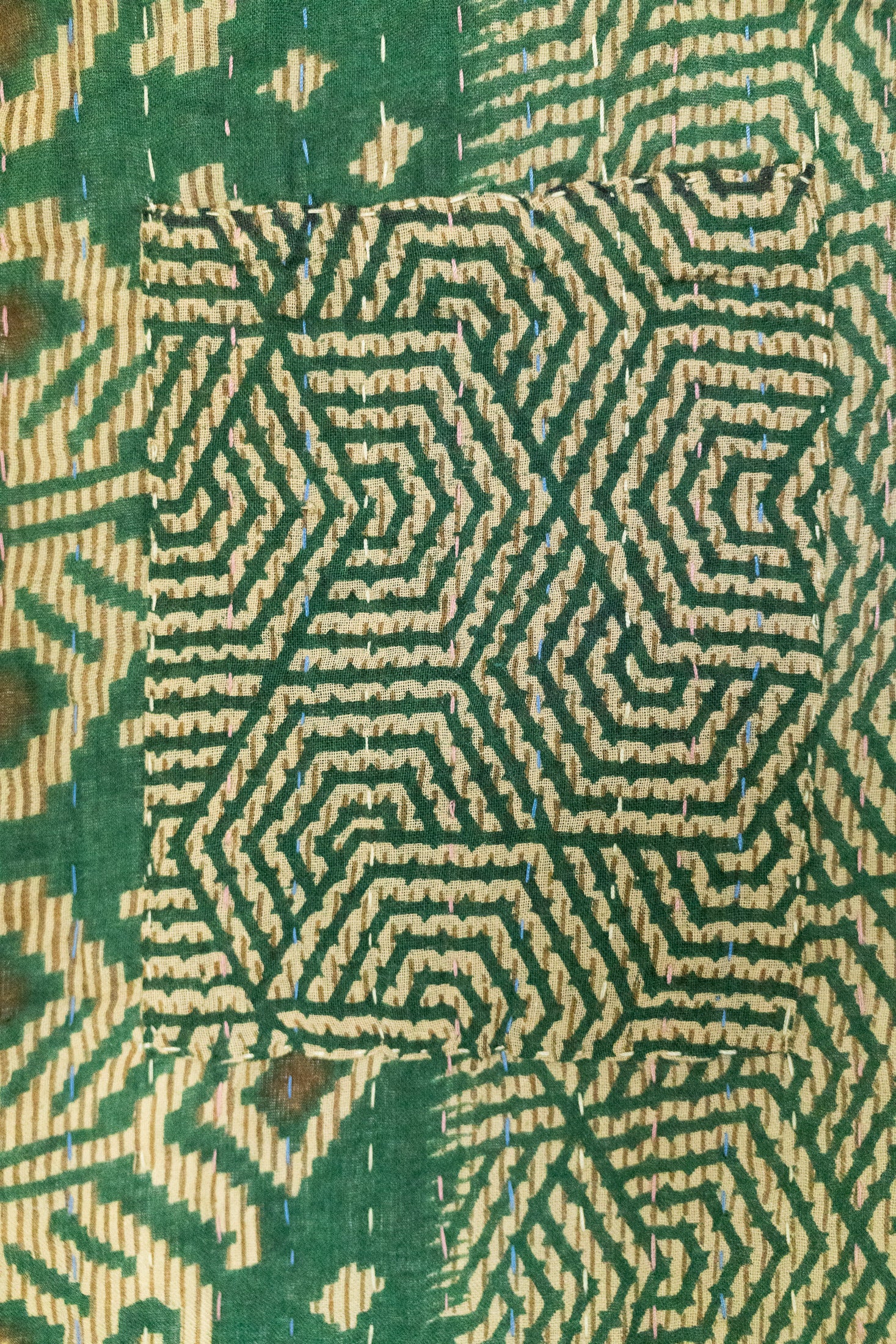 Sugarplum Holiday Kantha Blanket