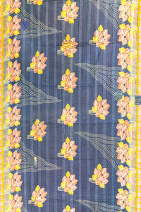 Sunrise Kantha Throw Blanket