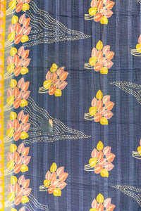 Sunrise Kantha Throw Blanket