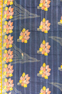 Sunrise Kantha Throw Blanket