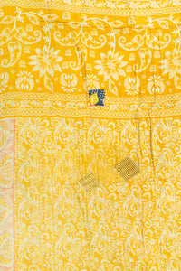 Sunrise Kantha Throw Blanket