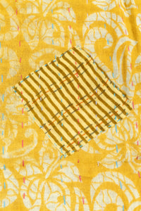 Sunrise Kantha Throw Blanket
