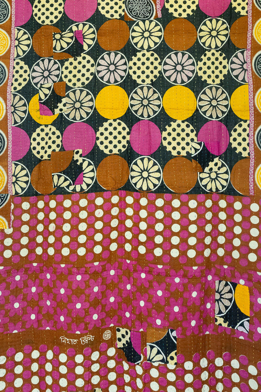 Sunshine Kantha Throw