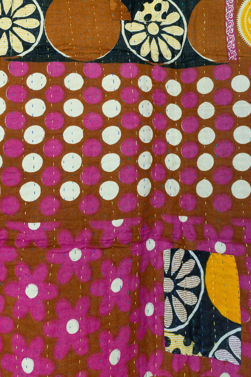 Sunshine Kantha Throw