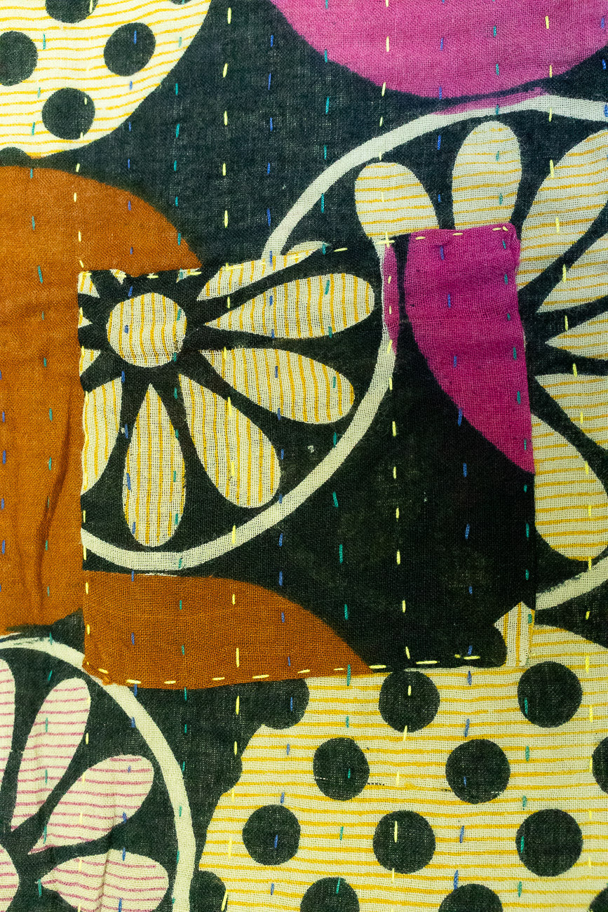 Sunshine Kantha Throw