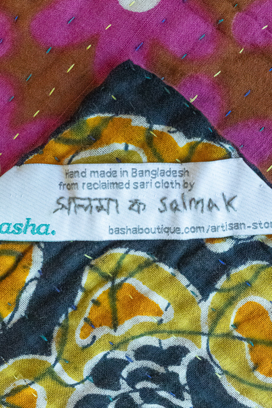 Sunshine Kantha Throw