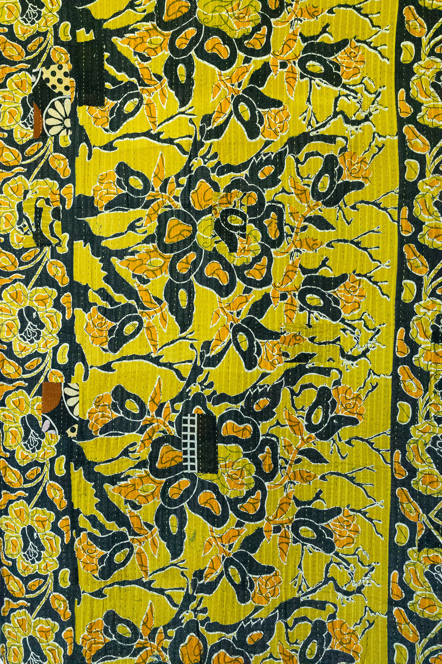 Sunshine Kantha Throw