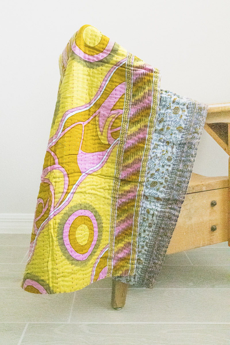 dignify Kantha Baby Blanket Quilt
