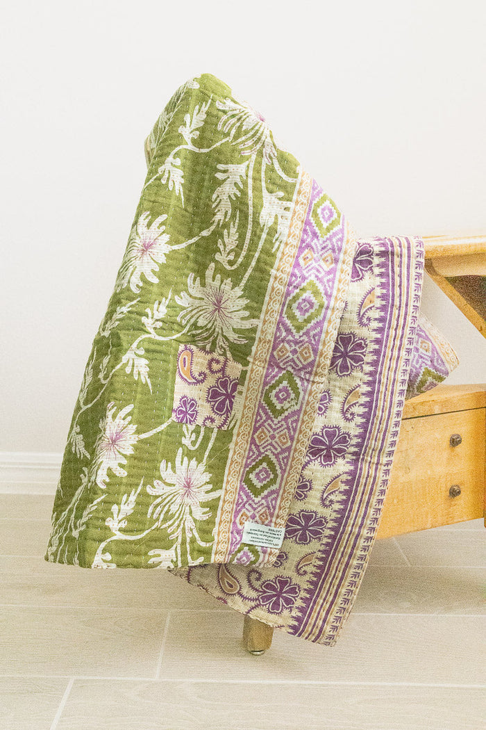 dignify Kantha Baby Blanket Quilt