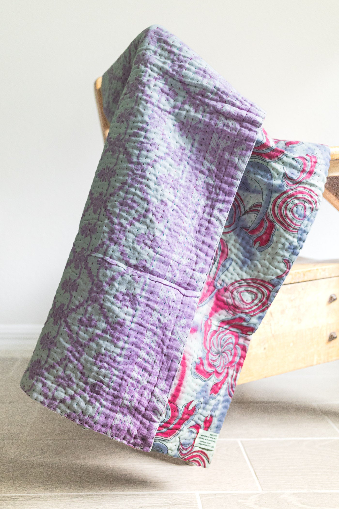 Sweet No. 4 Mini Kantha Blanket
