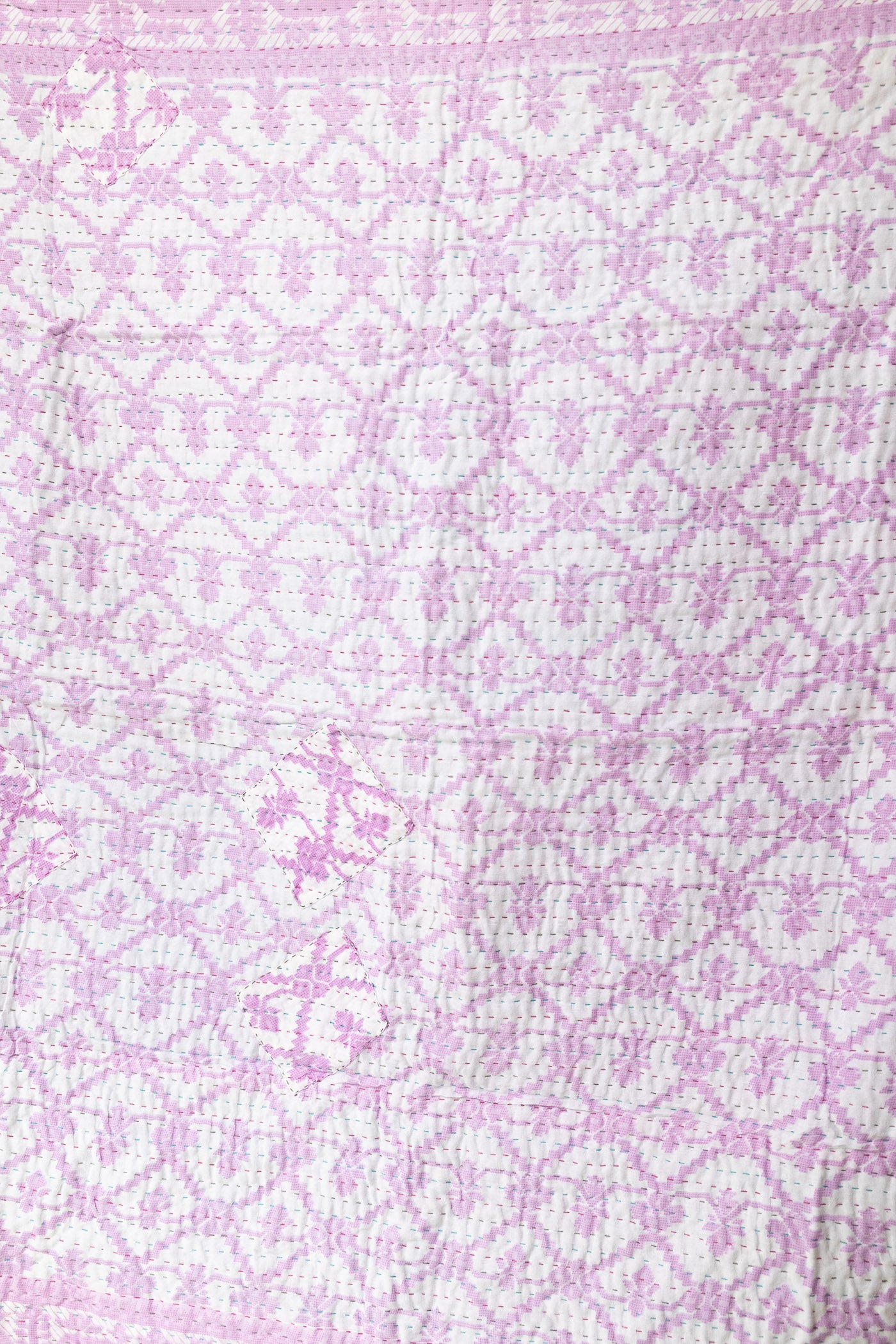 Sweet No. 4 Mini Kantha Blanket