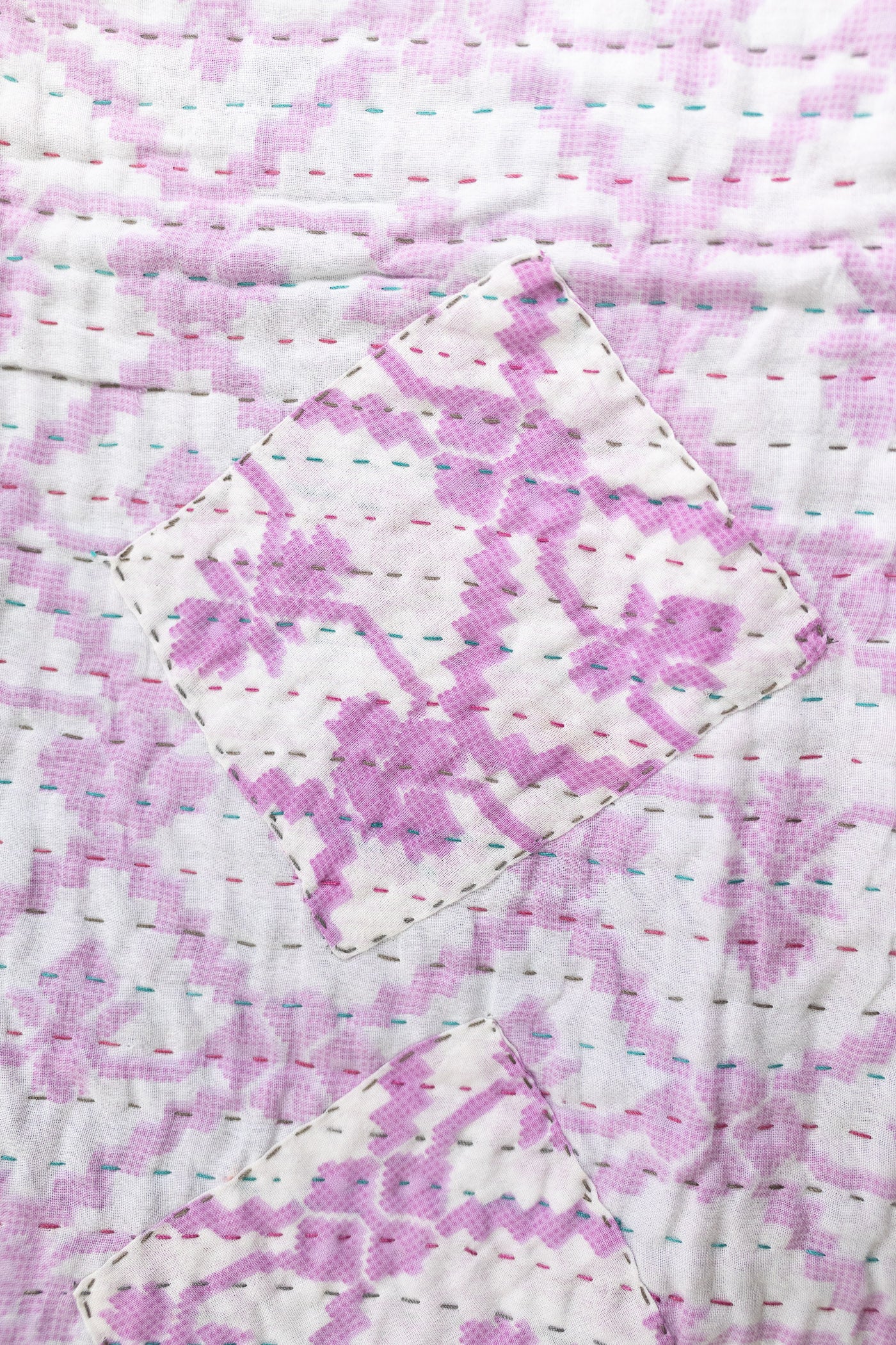 Sweet No. 4 Mini Kantha Blanket