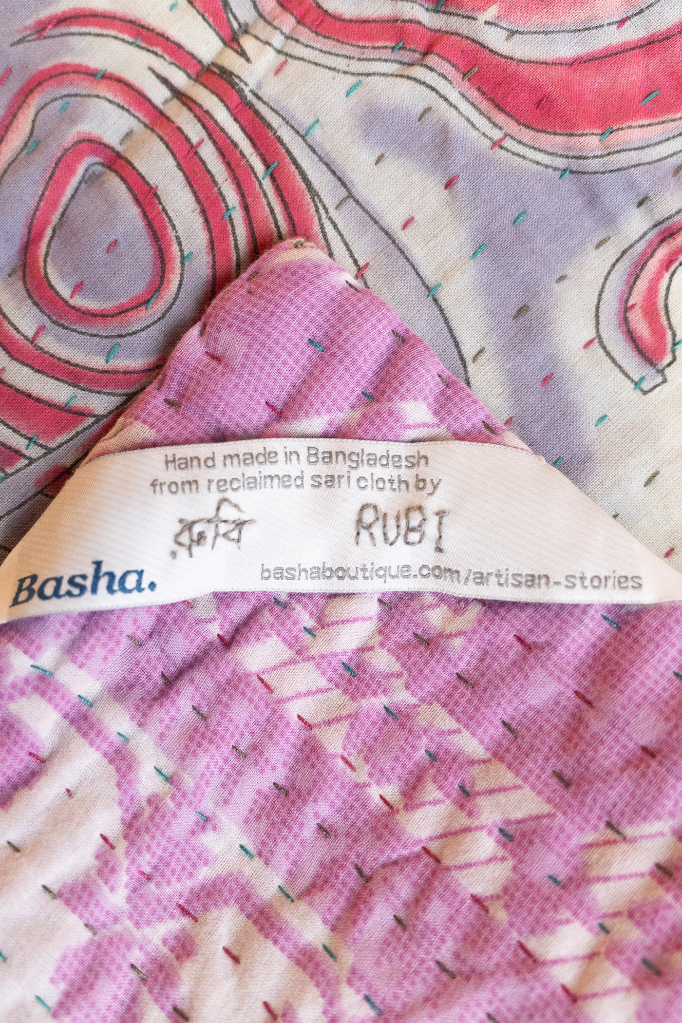 Sweet No. 4 Mini Kantha Blanket