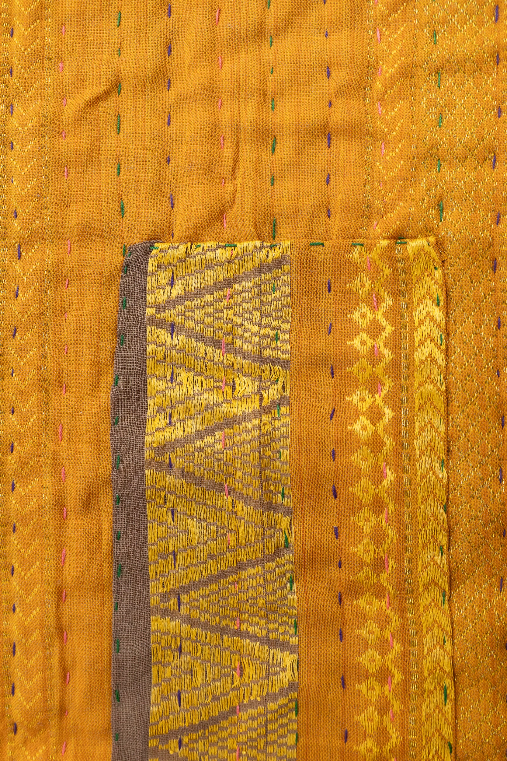 Tender Silk Blend Kantha Throw