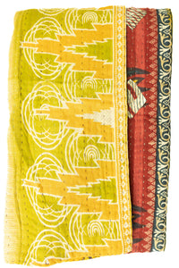 Thanksgiving Kantha Throw Blanket