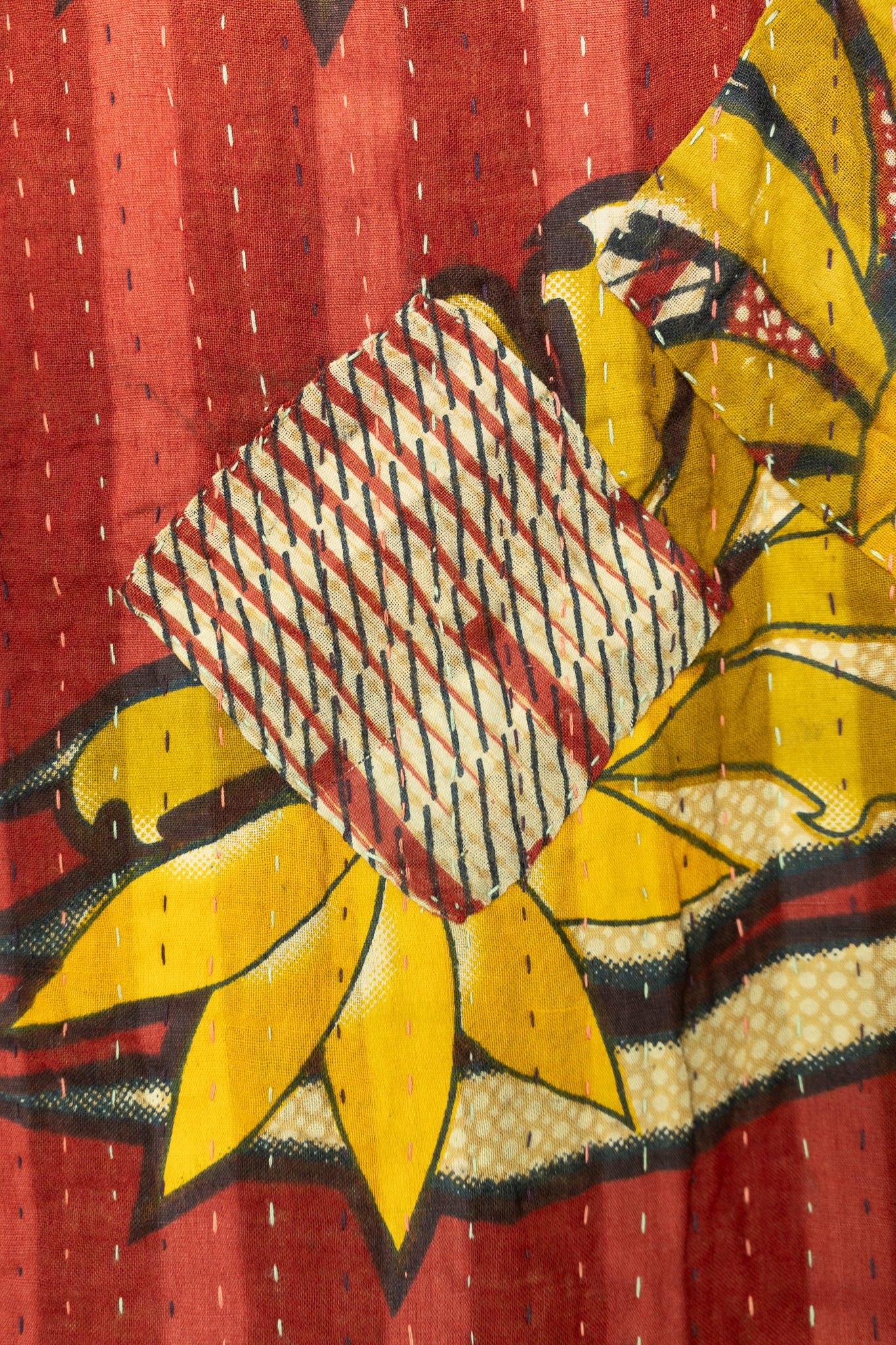 Thanksgiving Kantha Throw Blanket