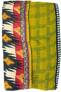 Kantha Throw Bed Quilt